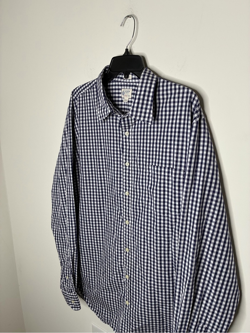 J. Crew Men’s Resort Long-Sleeve Button-Down Shirt with Front Pocket XLT